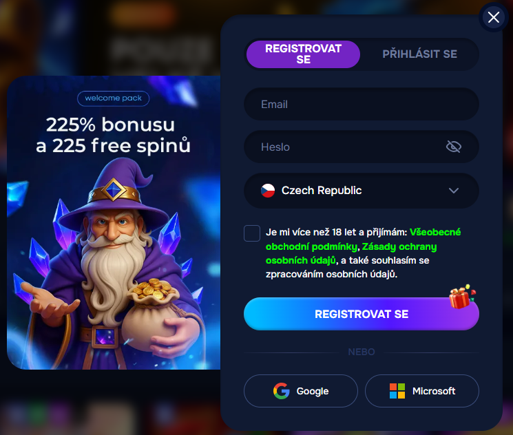 Kalendář denních bonusů v Wizardo ukazující dny vkladů a ohnivé dárkové krabice.